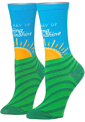 COOL SOCKS BRAND Ladies RAY OF FUCKING SUNSHINE Socks - Novelty Socks for Less