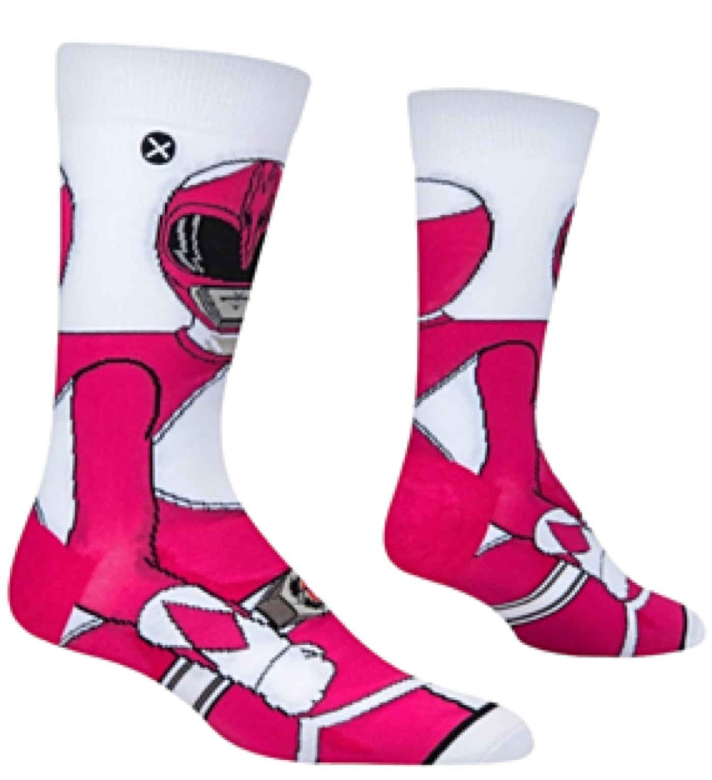POWER RANGERS Men’s PINK RANGER 360 Socks ODD SOX Brand