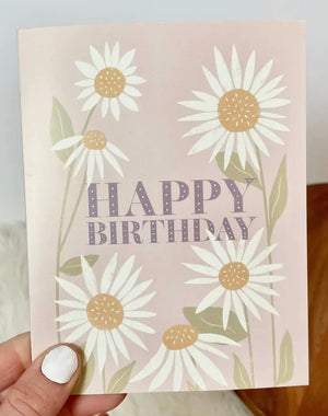 Floral Greeting Card HAPPY BIRTHDAY *Made In The USA! - Novelty Socks And Slippers