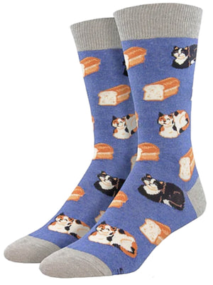 SOCKSMITH Brand Men’s CAT Socks ‘CATLOAF’ - Novelty Socks for Less