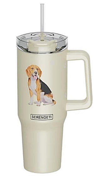 BEAGLE DOG SERENGETI 40 Oz. Stainless Steel Ultimate Hot & Cold Tumbler By E&S Pets - Novelty Socks for Less