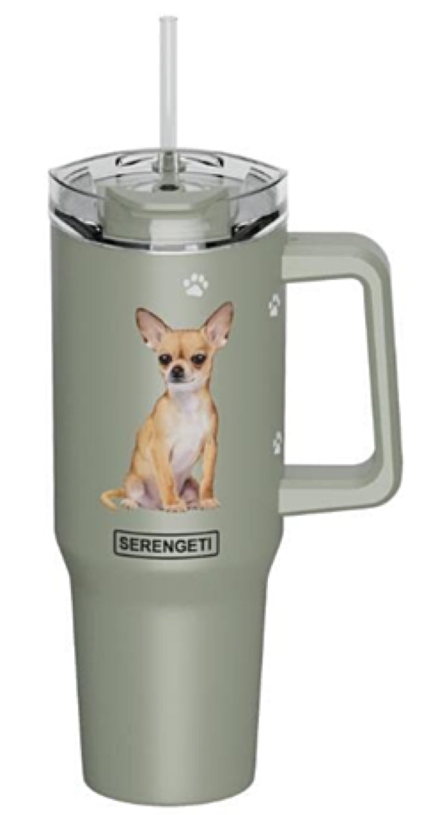 Ultimate Pet Lover Water Bottle - Chihuahua Tan