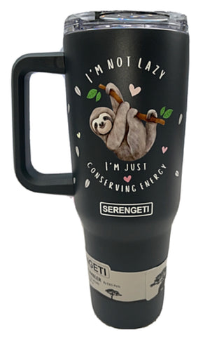 SLOTH SERENGETI 40 Oz Stainless Steel Ultimate Hot & Cold Tumbler By E&S PETS - Novelty Socks for Less