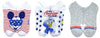 DISNEY Ladies PATRIOTIC 3 Pair Of MICKEY & DONALD No Show Socks - Novelty Socks for Less