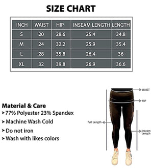 URBAN ATHLETICS Ladies BOXER High Rise Leggings With Pockets E&S Pets - Novelty Socks for Less