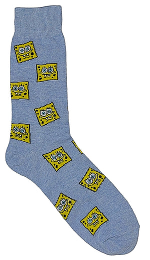 SPONGEBOB SQUAREPANTS Men’s Socks SQUARE BOB'S (CHOOSE COLOR) - Novelty Socks for Less