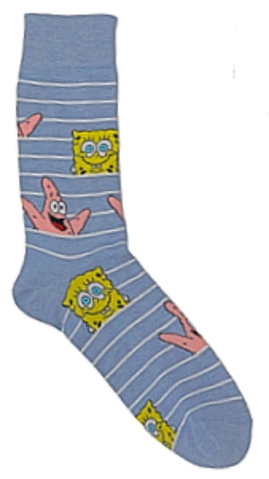 SPONGEBOB SQUAREPANTS Men’s Socks PATRICK & SPONGEBOB (CHOOSE COLOR) - Novelty Socks for Less