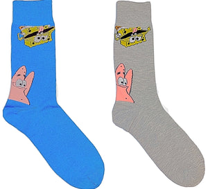 SPONGEBOB SQUAREPANTS Men’s Socks With PATRICK - Novelty Socks for Less