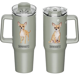 CHIHUAHUA DOG SERENGETI 40 Oz. Stainless Steel Ultimate Hot & Cold Tumbler - Novelty Socks for Less