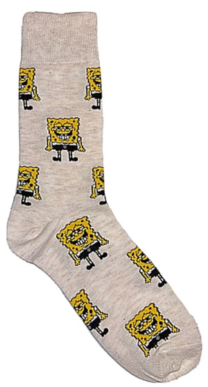 SPONGEBOB SQUAREPANTS Men’s Socks SPONGEBOB ALL OVER - Novelty Socks for Less