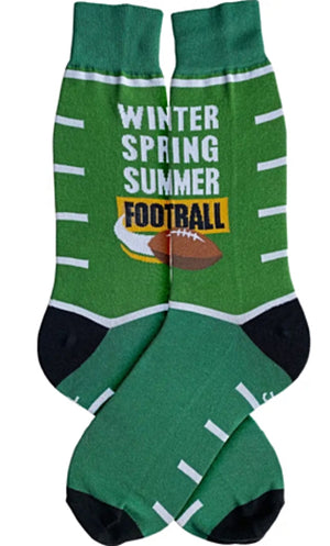 FOOT TRAFFIC Brand Men’s WINTER SPRING SUMMER FOOTBALL Socks - Novelty Socks for Less