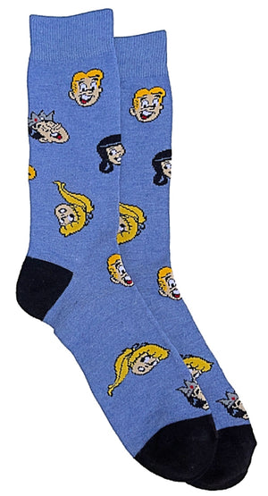 ARCHIE COMICS Men’s Socks with JUGHEAD, VERONICA - Novelty Socks for Less