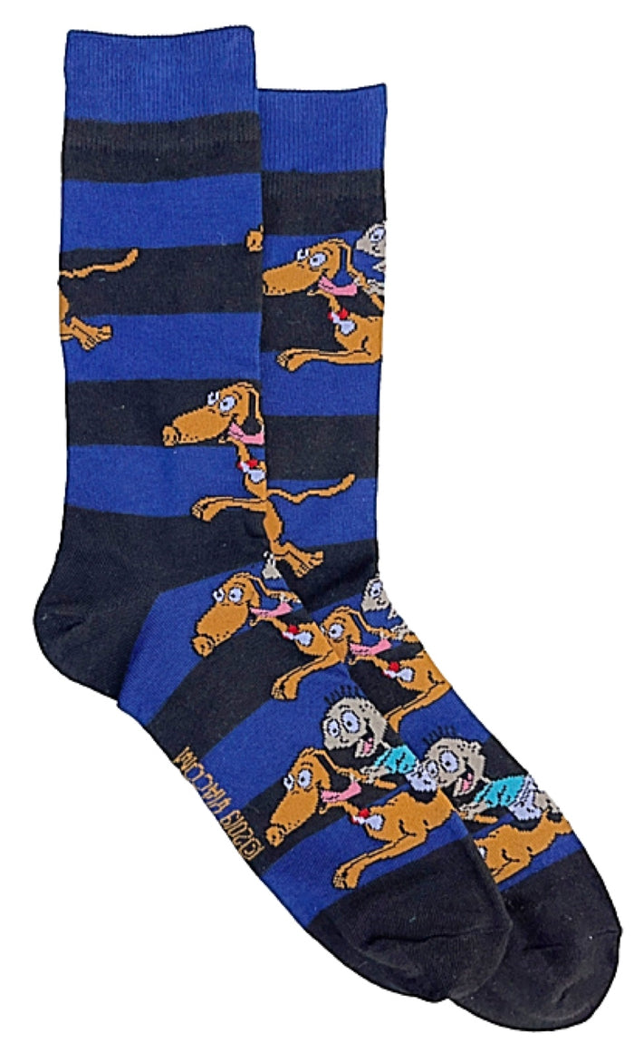 RUGRATS Men's TOMMY PICKLES & SPIKE Socks