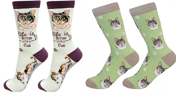CALICO Cat Unisex Socks By E&S Pets CHOOSE SOCK DADDY, LIFE IS BETTER