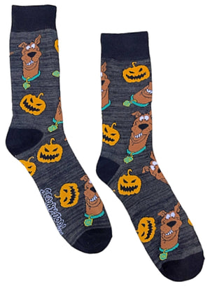 SCOOBY-DOO Men’s HALLOWEEN Socks With PUMPKINS - Novelty Socks for Less