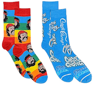 CHEECH & CHONG Unisex 2 Pair Of Socks ODD SOX Brand - Novelty Socks for Less