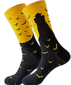 DRACULA Men’s HALLOWEEN Socks SOCK PANDA Brand - Novelty Socks for Less