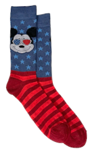 Disney’s Men’s PATRIOTIC MICKEY MOUSE Socks - Novelty Socks for Less