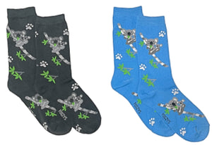 FOOZYS Brand Ladies 2 Pair Of KOALA MOM & BABY Socks - Novelty Socks for Less