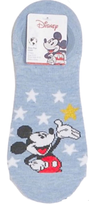 DISNEY Ladies PATRIOTIC MICKEY MOUSE 2 Pair Of No Show Liner Socks - Novelty Socks for Less