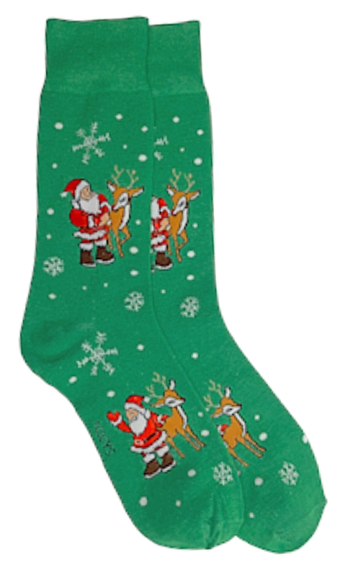 FOOZYS Brand Men’s CHRISTMAS Socks SANTA & RUDOLPH