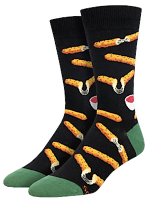 SOCKSMITH Brand Men’s MOZZARELLA STICKS Socks - Novelty Socks for Less