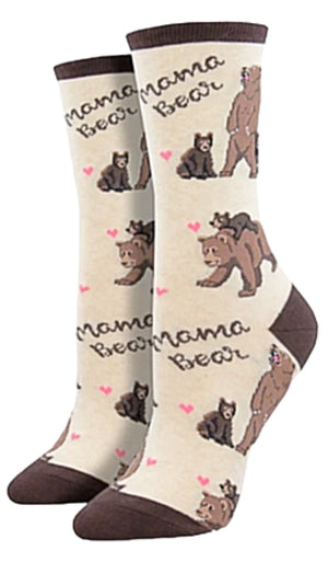 SOCKSMITH Brand Ladies MAMA BEAR & BABY BEAR Socks - Novelty Socks for Less