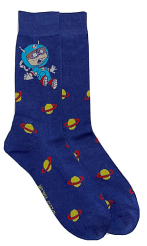 RUGRATS Men’s CHUCKIE IN SPACE Socks - Novelty Socks for Less