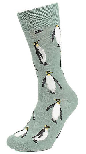 Parquet Brand Men’s PENGUIN Socks PENGUINS ALL OVER - Novelty Socks for Less