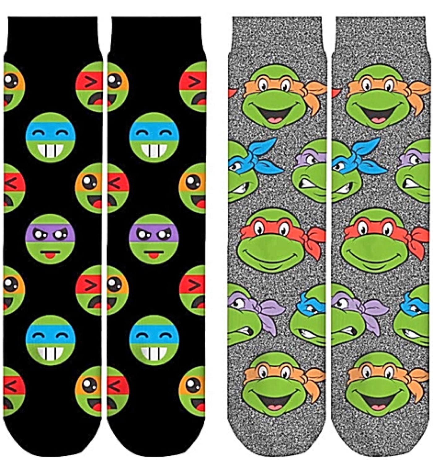 Teenage Mutant Ninja Turtles Men’s 2 Pair of Socks Odd Sox Brand