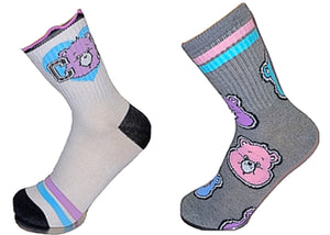 CARE BEARS Ladies 2 Pair Of Socks - Novelty Socks for Less