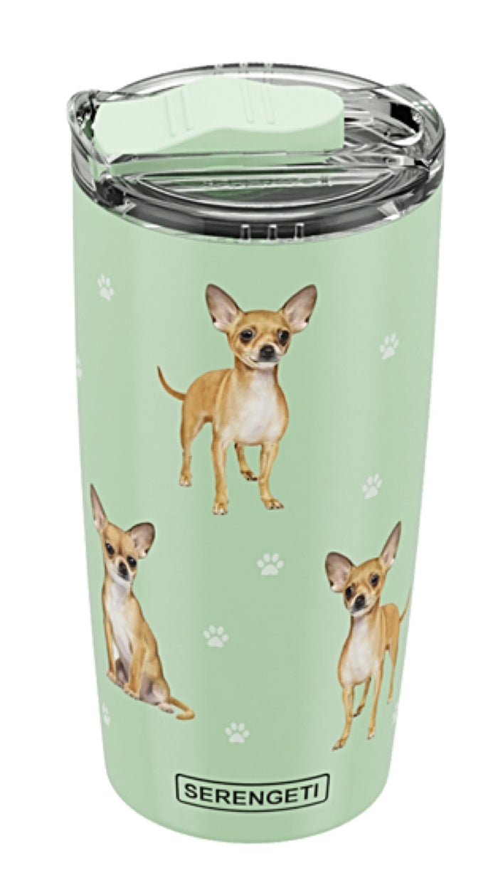 CHIHUAHUA DOG Serengeti Stainless Steel Ultimate 20 Oz. Hot & Cold Tumbler