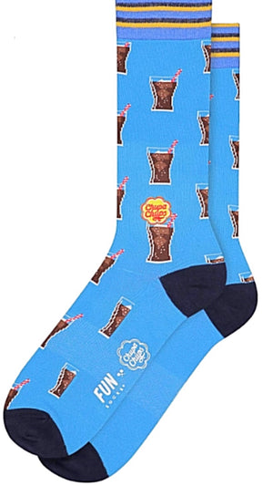 FUN SOCKS Brand Men’s CHUPPA CHUPS BUBBLY COLA Socks - Novelty Socks for Less