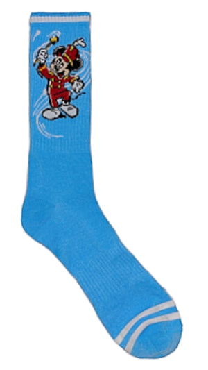DISNEY 100 Men’s BAND LEADER MICKEY MOUSE Socks RED MARCHING BAND SUIT - Novelty Socks for Less