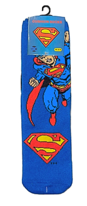 DC COMICS Ladies SUPERMAN Cushion Crew Socks - Novelty Socks for Less