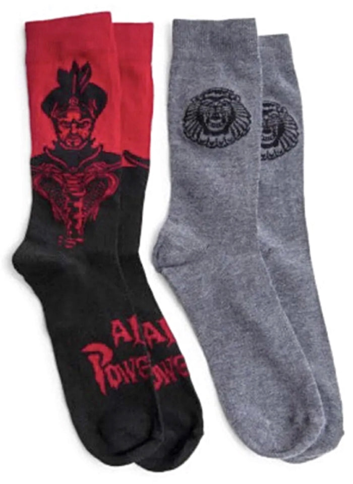 DISNEY ALADDIN Men’s 2 Pair Of Socks LIVE ACTION ALADDIN WITH JAFAR