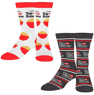 NISSAN TOP RAMEN 2 Pair Of Unisex Socks ODD SOX Brand - Novelty Socks for Less