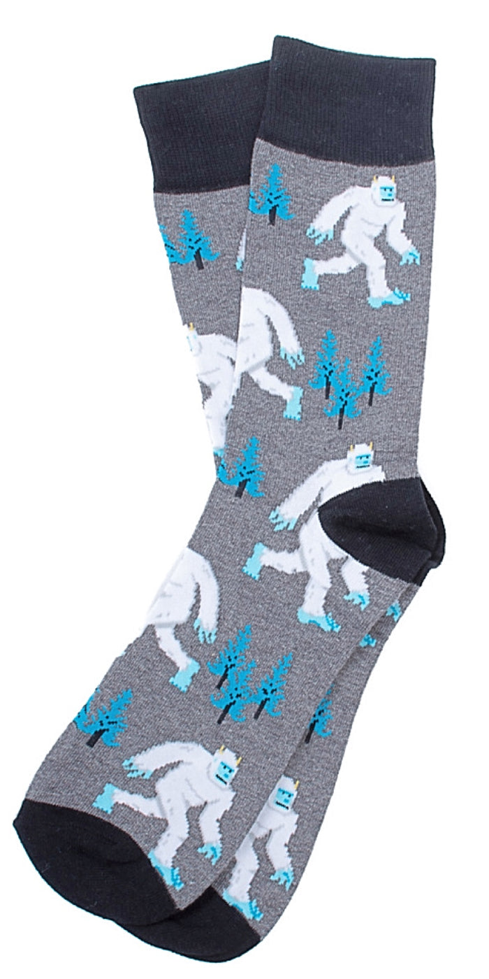 PARQUET Brand Men’s YETI Socks YETI'S ALL OVER