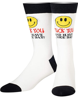 COOL SOCKS BRAND Men’s ‘FUCK YOU & HAVE A NICE DAY' SOCKS - Novelty Socks for Less