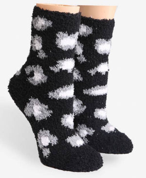 COZY PLUSH Ladies ANIMAL PRINT Socks - Novelty Socks for Less