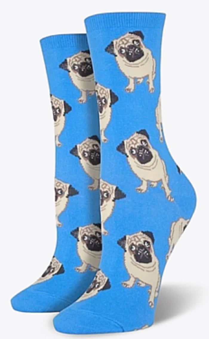 SOCKSMITH Brand Ladies PUG DOG Socks