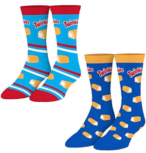 HOSTESS TWINKIES Unisex 2 Pair Of Socks ODD SOX Brand - Novelty Socks for Less
