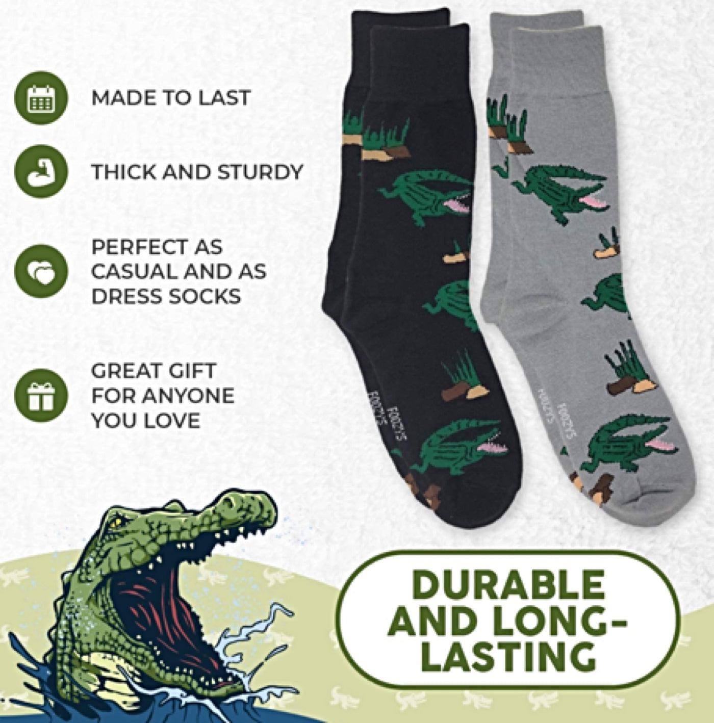 SOCKSMITH Brand Men's BASS FISHING Socks 'ALL ABOUT THE BASS
