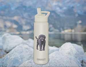 GOLDENDOODLE Dog Stainless Steel 24 Oz. Water Bottle SERENGETI Brand By E&S  Pets