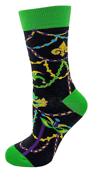 FABDAZ Brand Ladies MARDI GRAS Socks CHOOSE STYLE - Novelty Socks for Less