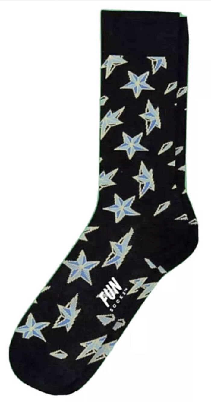 FUN SOCKS Brand Men’s SHINING STARS Socks