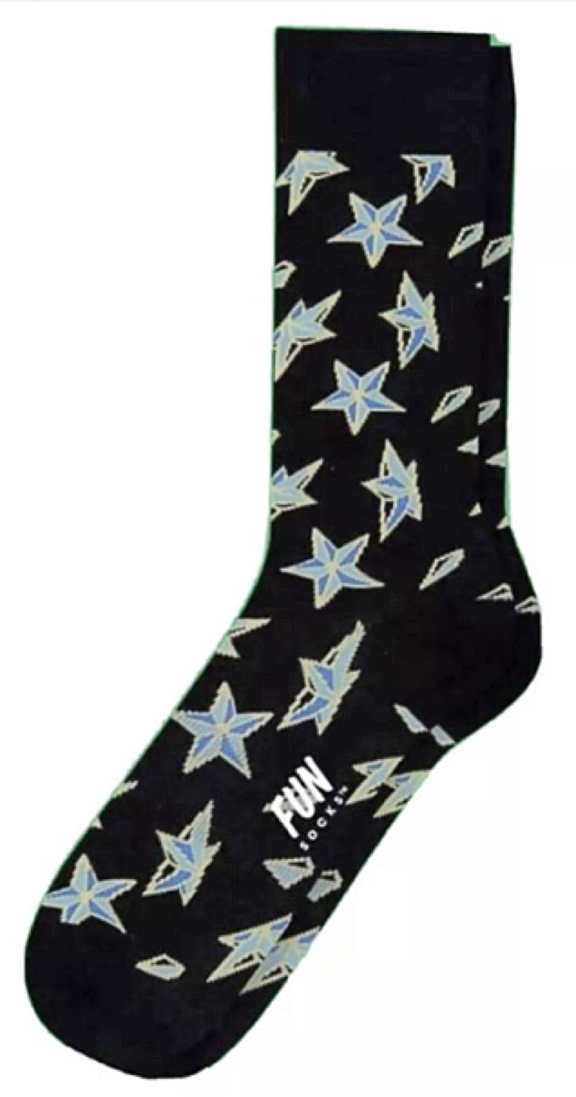 FUN SOCKS Brand Men's SHINING STARS Socks