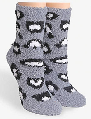 COZY PLUSH Ladies ANIMAL PRINT Socks - Novelty Socks for Less