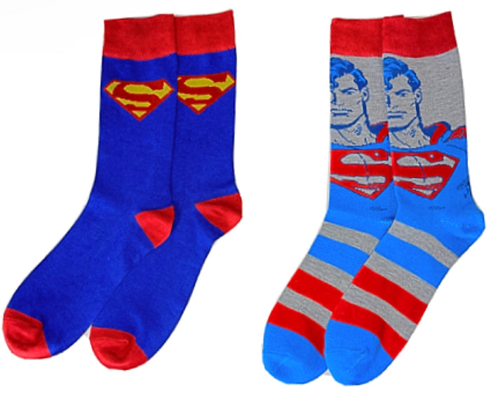 DC COMICS SUPERMAN Men’s 2 Pair Of Socks