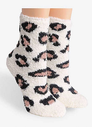 COZY PLUSH Ladies ANIMAL PRINT Socks - Novelty Socks for Less
